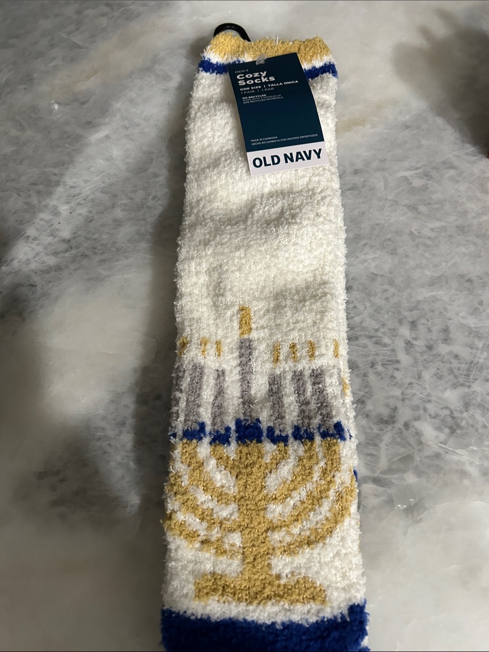 Old Navy Hanukkah Fuzzy Slipper Socks, NWT!!
